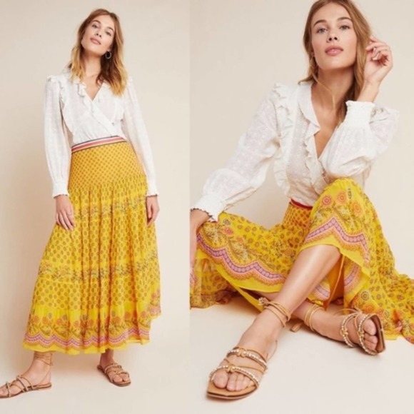 Anthropologie Dresses & Skirts - ANTHROPOLOGIE Calinda Embellished Maxi Skirt